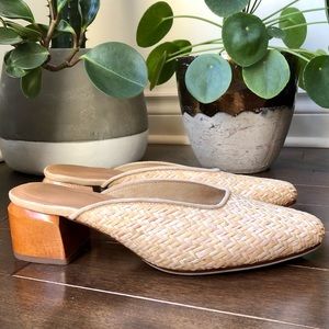 Designer JAMES SMITH Cafe Society Woven Mule